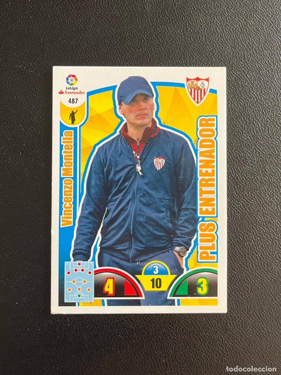 Cromos de f&uacute;tbol: 487 VICENZO MONTELLA SEVILLA FC PLUS ENTRENADOR ADRENALYN 2017 2018 CROMO PANINI LA LIGA 17 18