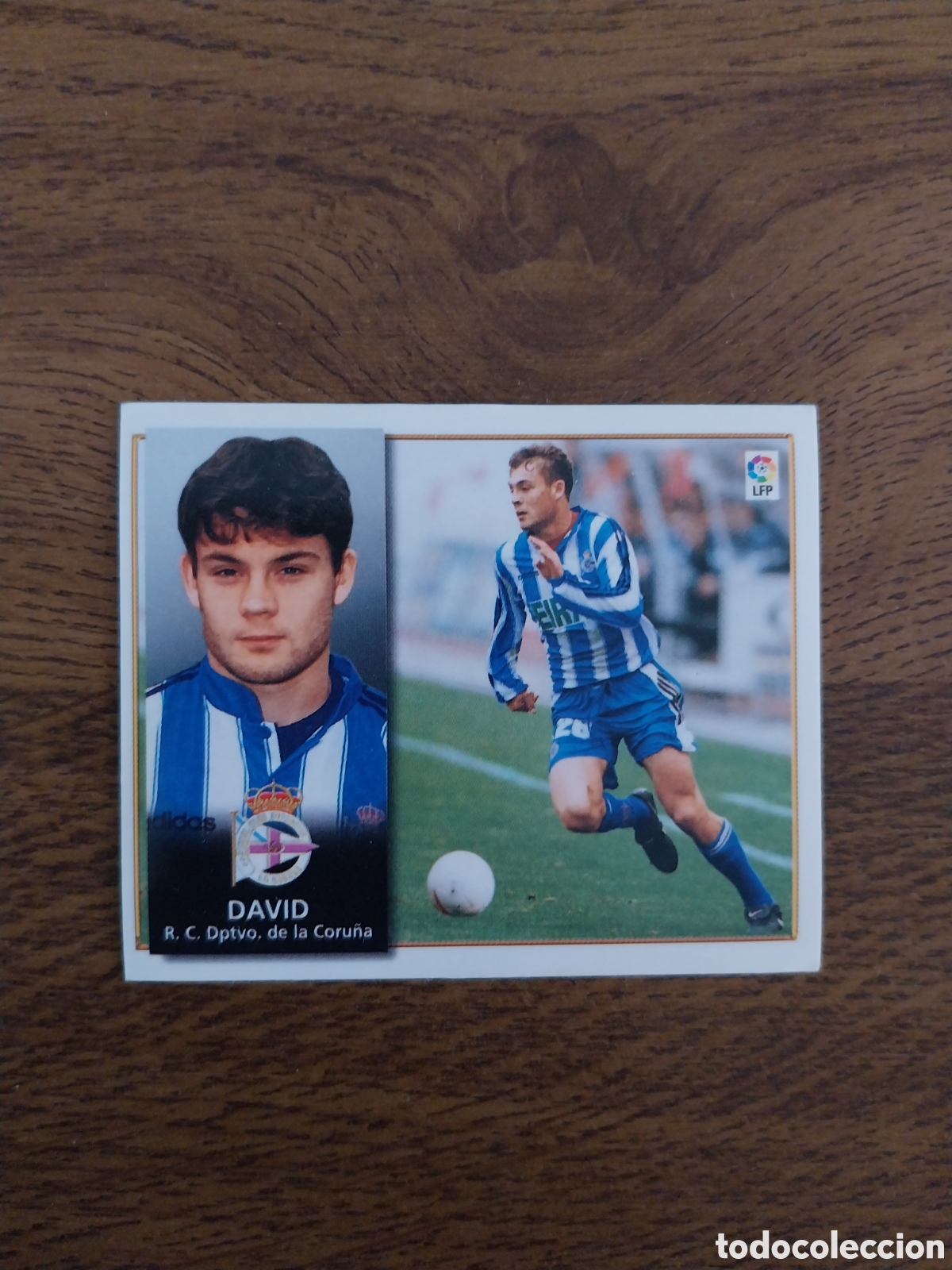 Cromos de f&uacute;tbol: DAVID LIGA 98 99 CROMO NUEVO NUNCA PEGADO EDICIONES ESTE CARTA DEPORTIVO DE LA CORU&Ntilde;A 1998 1999