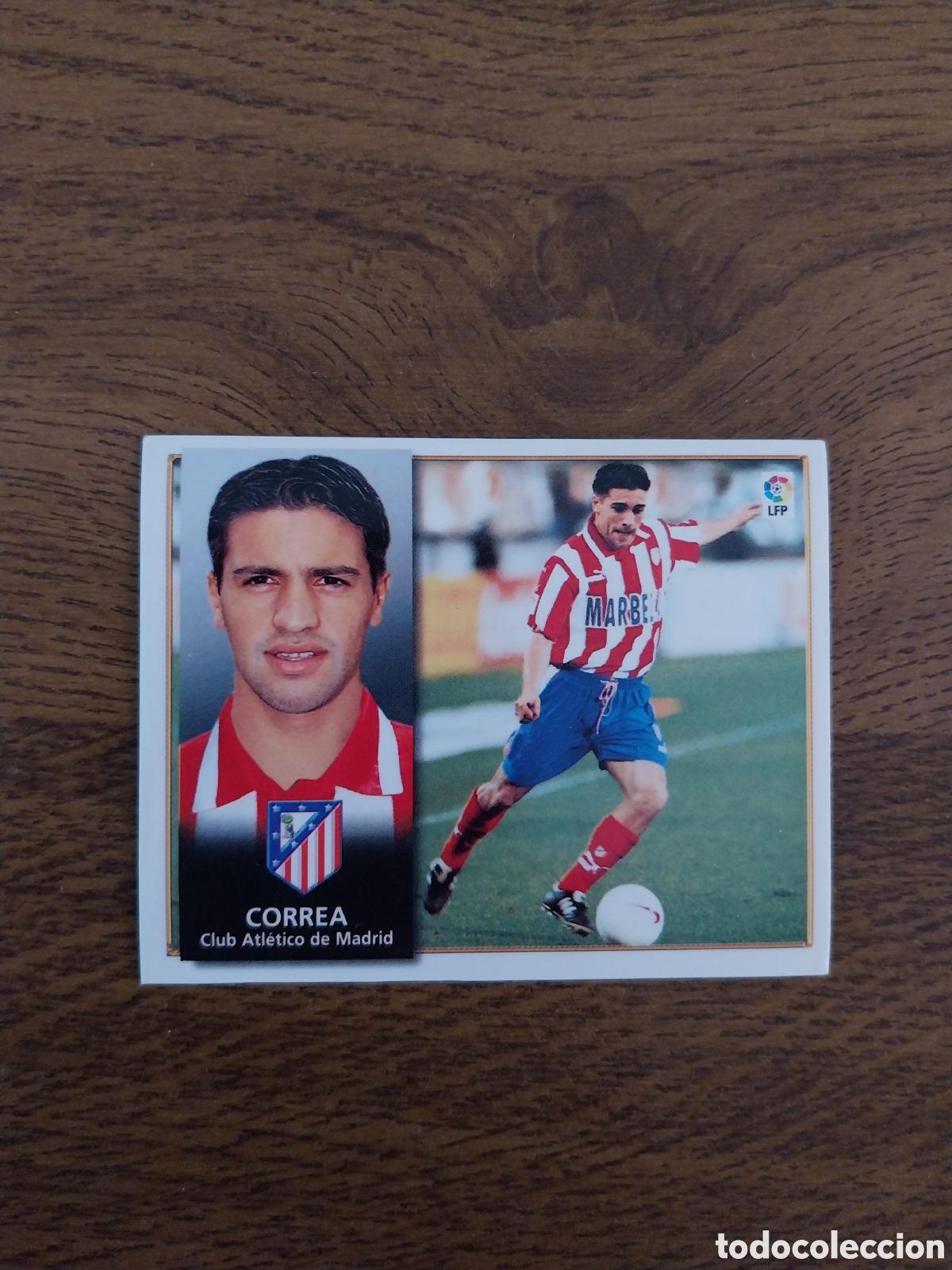 Cromos de f&uacute;tbol: CORREA COLOCA LIGA 98 99 CROMO NUEVO NUNCA PEGADO EDICIONES ESTE CARTA ATL&Eacute;TICO DE MADRID 1998 1999