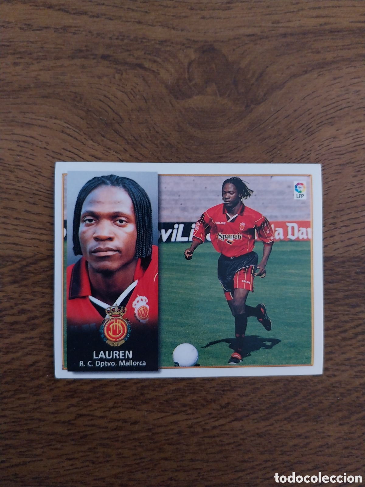 Cromos de f&uacute;tbol: LAUREN COLOCA LIGA 98 99 CROMO NUEVO NUNCA PEGADO EDICIONES ESTE CARTA REAL MALLORCA 1998 1999
