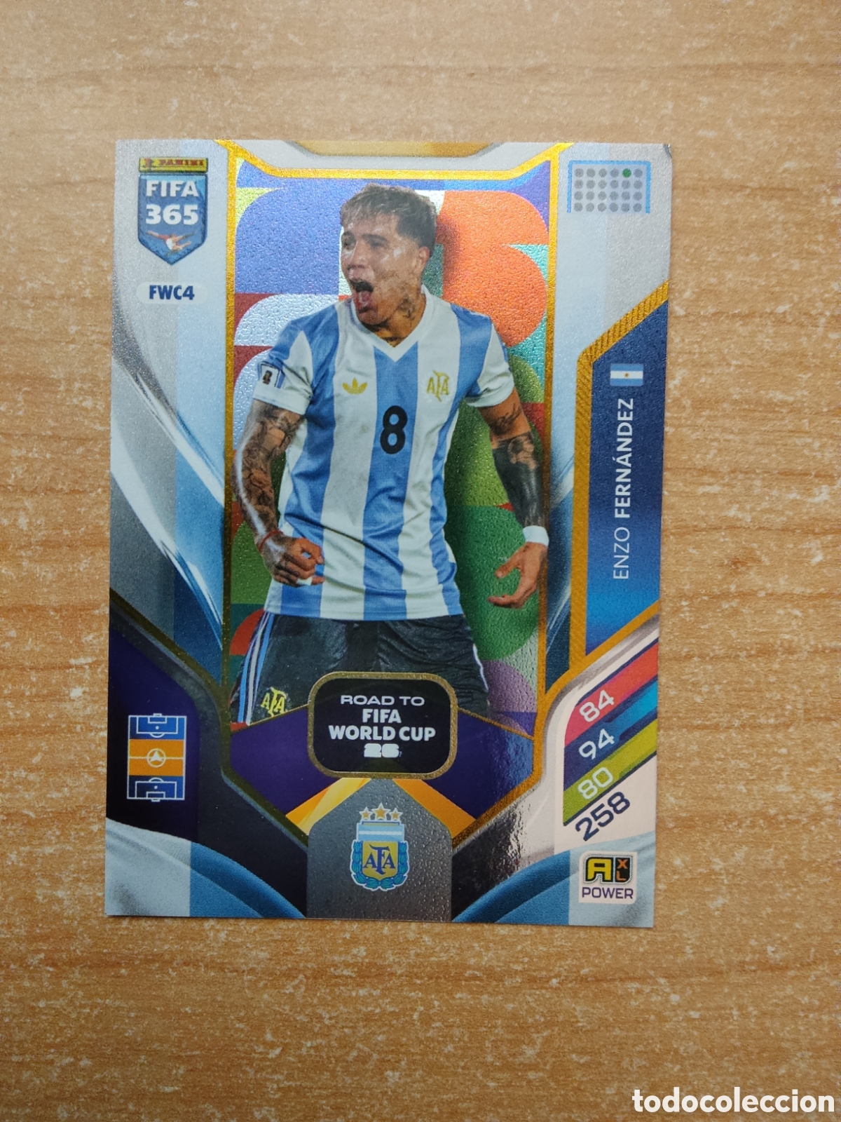 Cromos de f&uacute;tbol: FWC4 ENZO FERNANDEZ ARGENTINA ROAD TO FIFA WORLD CUP FIFA 365 ADRENALYN 2026