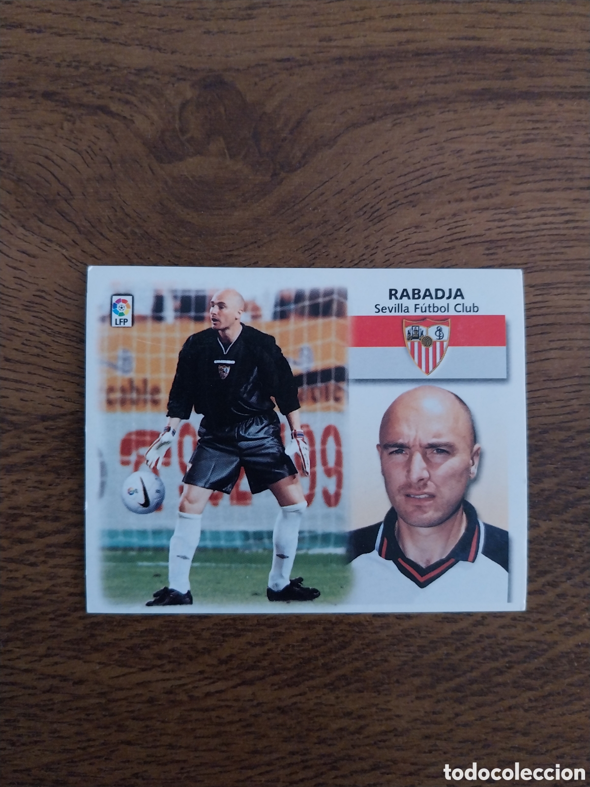 Cromos de f&uacute;tbol: RABADJA FICHAJE N&deg; 35 LIGA 99 00 CROMO NUNCA PEGADO EDICIONES ESTE CARTA SEVILLA F&Uacute;TBOL 1999 2000
