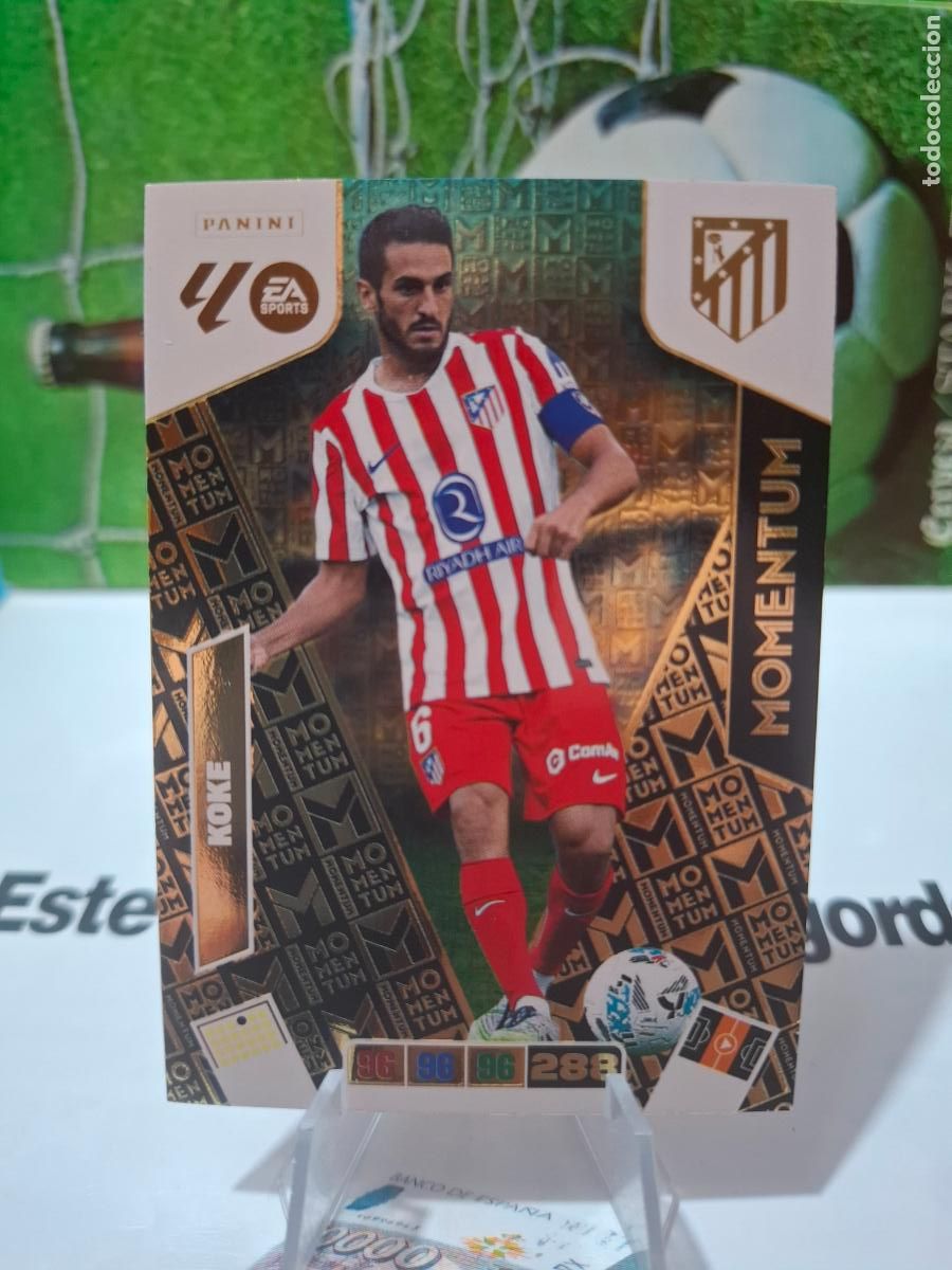 Cromos de f&uacute;tbol: KOKE ATLETICO MADRID MOMENTUM ADRENALYN 2025 2026 25 26 ALBUM PANINI LIGA ATLETI