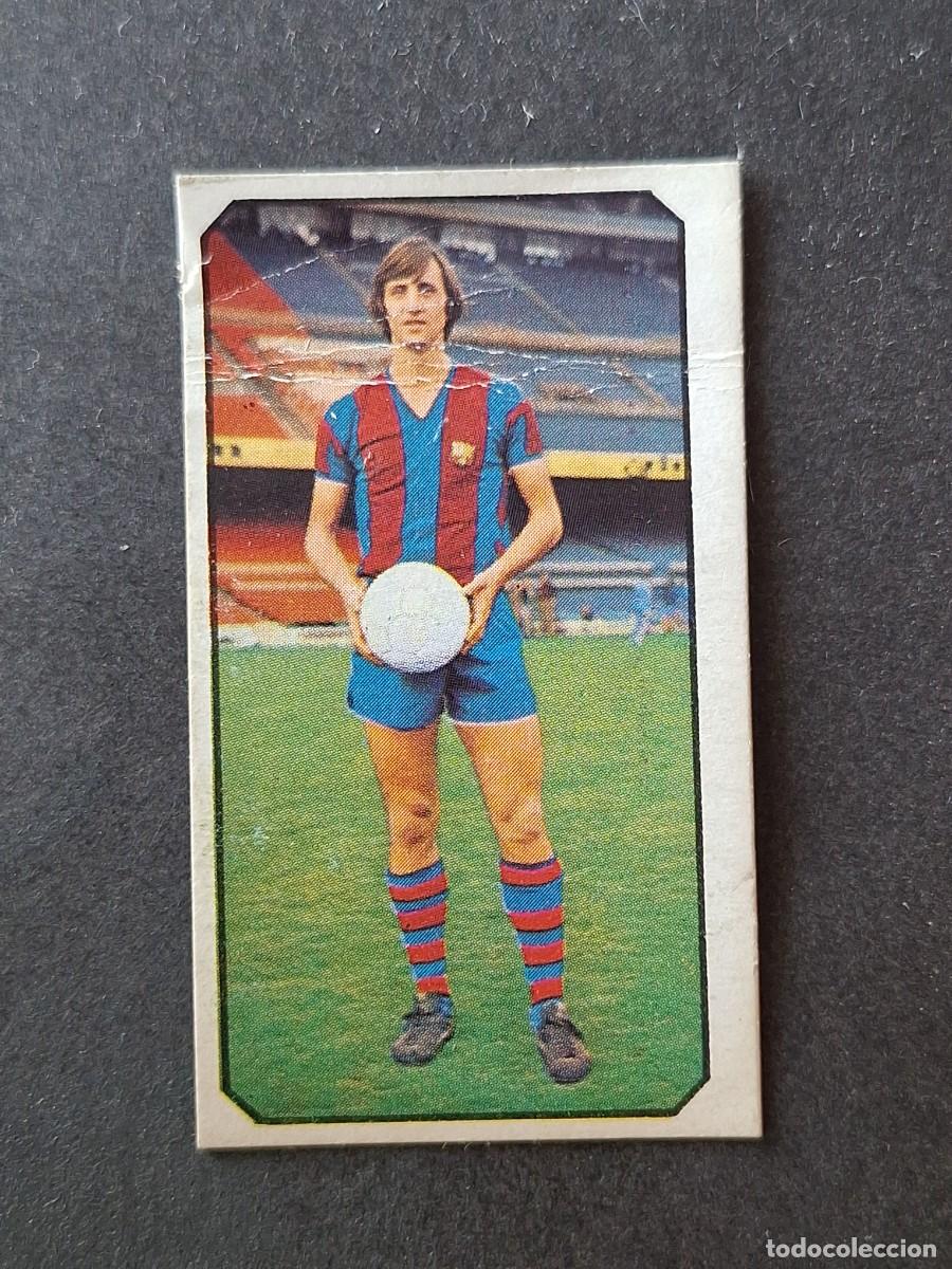 Cromos de f&uacute;tbol: L4 CRUYFF F. C. BARCELONA LIGA ESTE 1977 1978 77 78 DESPEGADO RECUPERADO