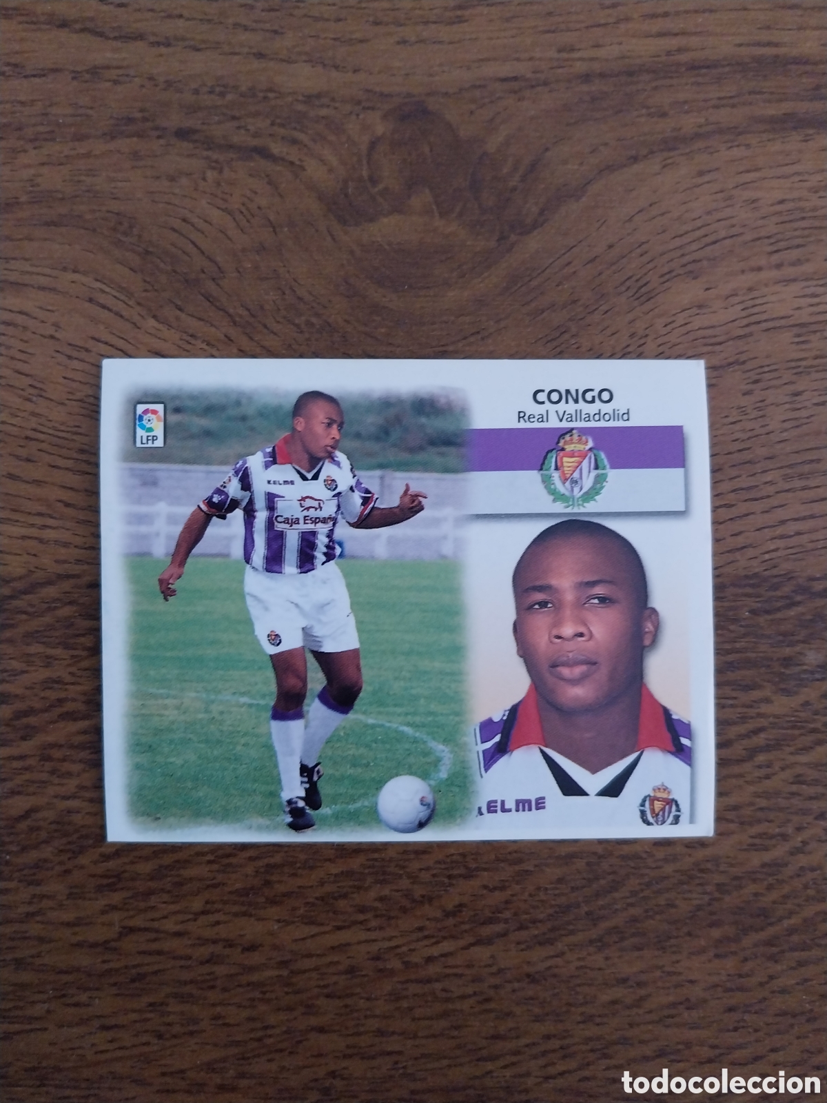 Cromos de f&uacute;tbol: CONGO FICHAJE N&deg; 1 BIS LIGA 99 00 CROMO NUEVO NUNCA PEGADO EDICIONES ESTE CARTA VALLADOLID 1999 2000