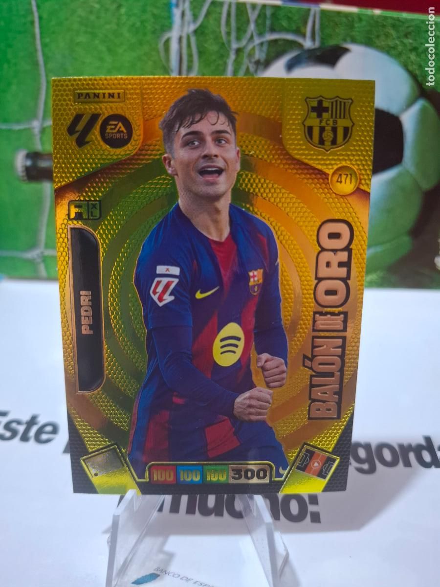 Cromos de f&uacute;tbol: 471 PEDRI BARCELONA BAL&Oacute;N DE ORO REAL MADRID ADRENALYN XL LIGA 25 26 2025 2026