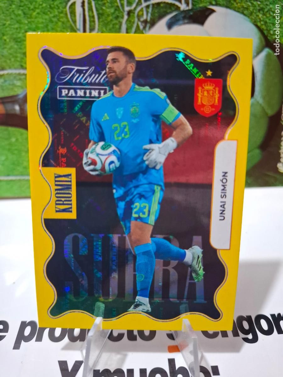 Cromos de f&uacute;tbol: KO 71 KROMIX GOLD UNAI SIMON ESPA&Ntilde;A ATHLETIC CLUB PANINI TRIBUTO SELECCION ESPA&Ntilde;OLA 2026 MUNDIAL