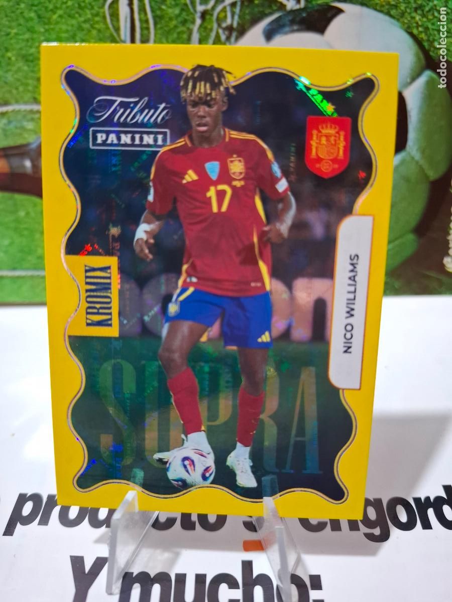 Cromos de f&uacute;tbol: KO81 NICO WILLIAMS KROMIX GOLD ESPA&Ntilde;A ATHLETIC CLUB PANINI TRIBUTO SELECCION ESPA&Ntilde;OLA 2026 MUNDIAL