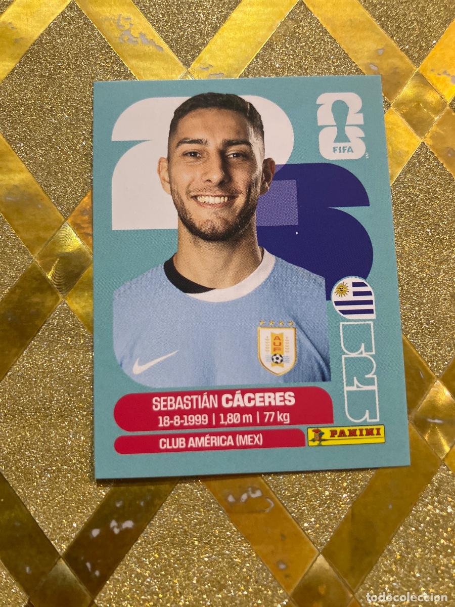 Cromos de f&uacute;tbol: CROMO DE F&Uacute;TBOL NUMERO URU 6 SEBASTIAN CACERES URUGUAY MUNDIAL 2026 MEXICO-EEUU-CANADA PANINI !