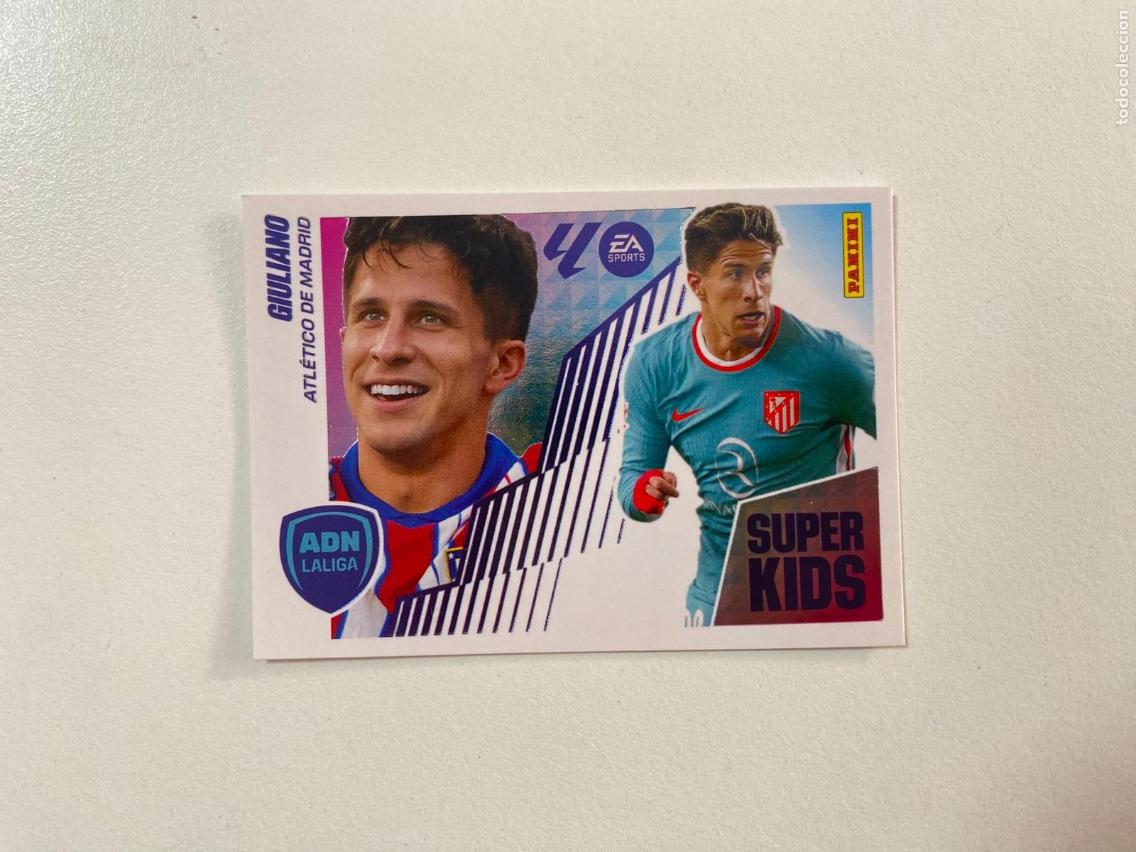 Fu&szlig;ball-Sticker: LALIGA ESTE 2025 2026 EA SPORTS 25 26 ALBUM PANINI ADN S&Uacute;PER KIDS N 9 GIULIANO ATL&Eacute;TICO DE MADRID
