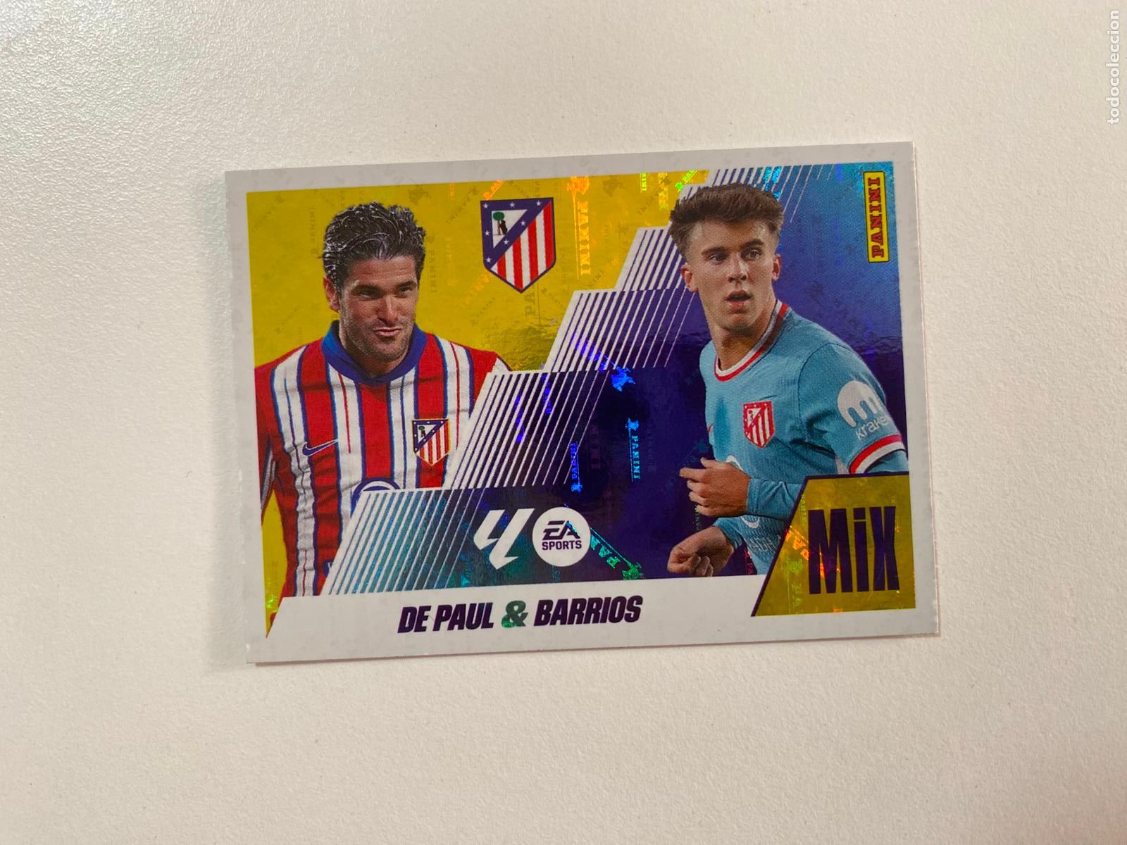 Fu&szlig;ball-Sticker: LALIGA ESTE 2025 2026 EA SPORTS 25 26 ALBUM PANINI MIX N 6 ATL&Eacute;TICO DE MADRID DE PAUL / BARRIOS