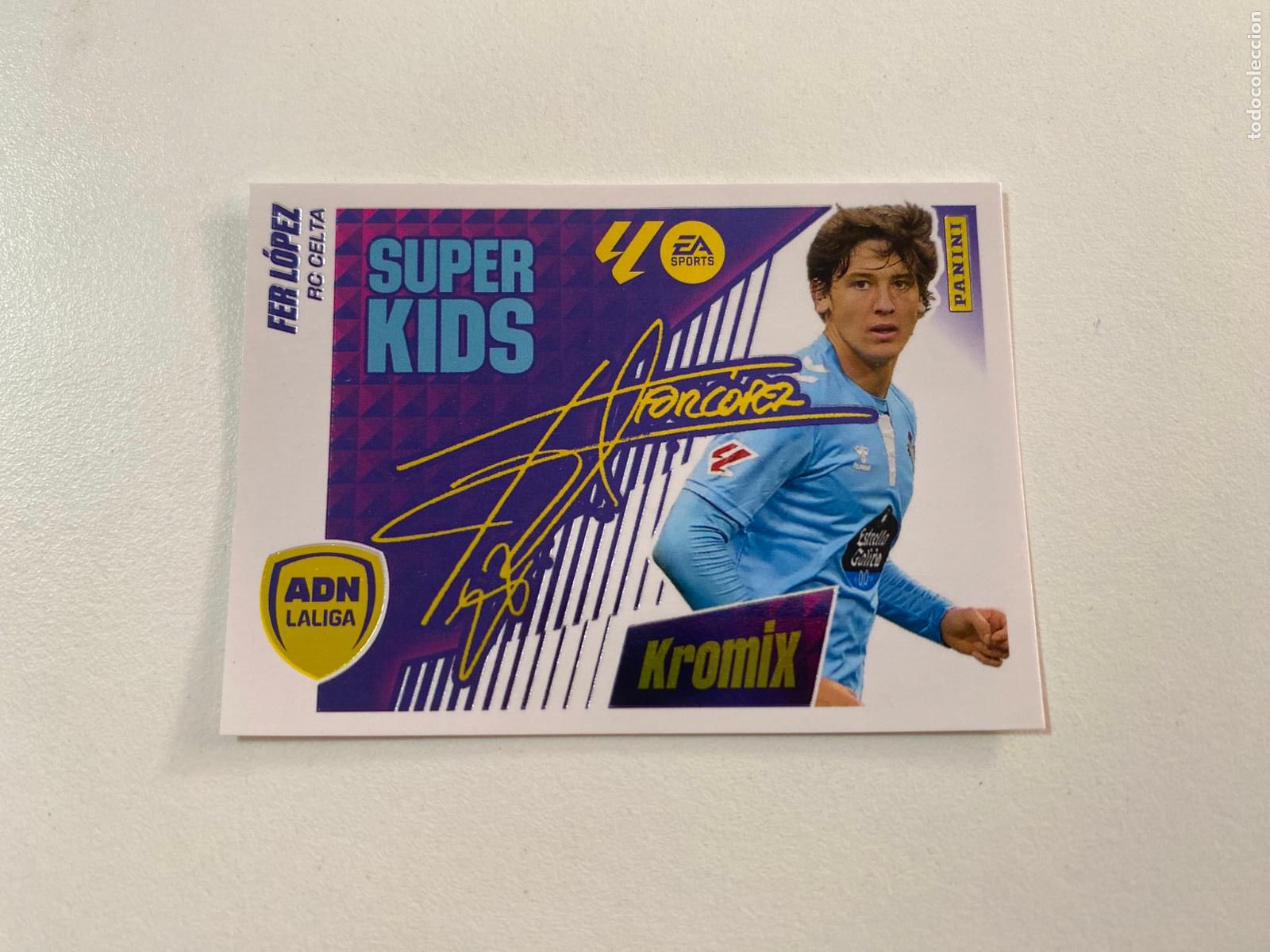 Fu&szlig;ball-Sticker: LALIGA ESTE 2025 2026 EA SPORTS 25 26 ALBUM PANINI ADN S&Uacute;PER KIDS KROMIX N 8 FER L&Oacute;PEZ RC CELTA