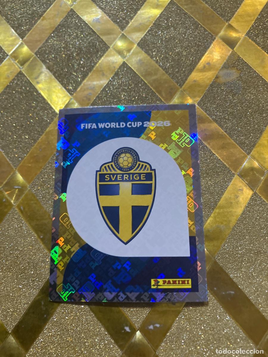 Cromos de f&uacute;tbol: CROMO DE F&Uacute;TBOL NUMERO SWE 1 ESCUDO DE SUECIA MUNDIAL 2026 MEXICO-EEUU-CANADA PANINI !