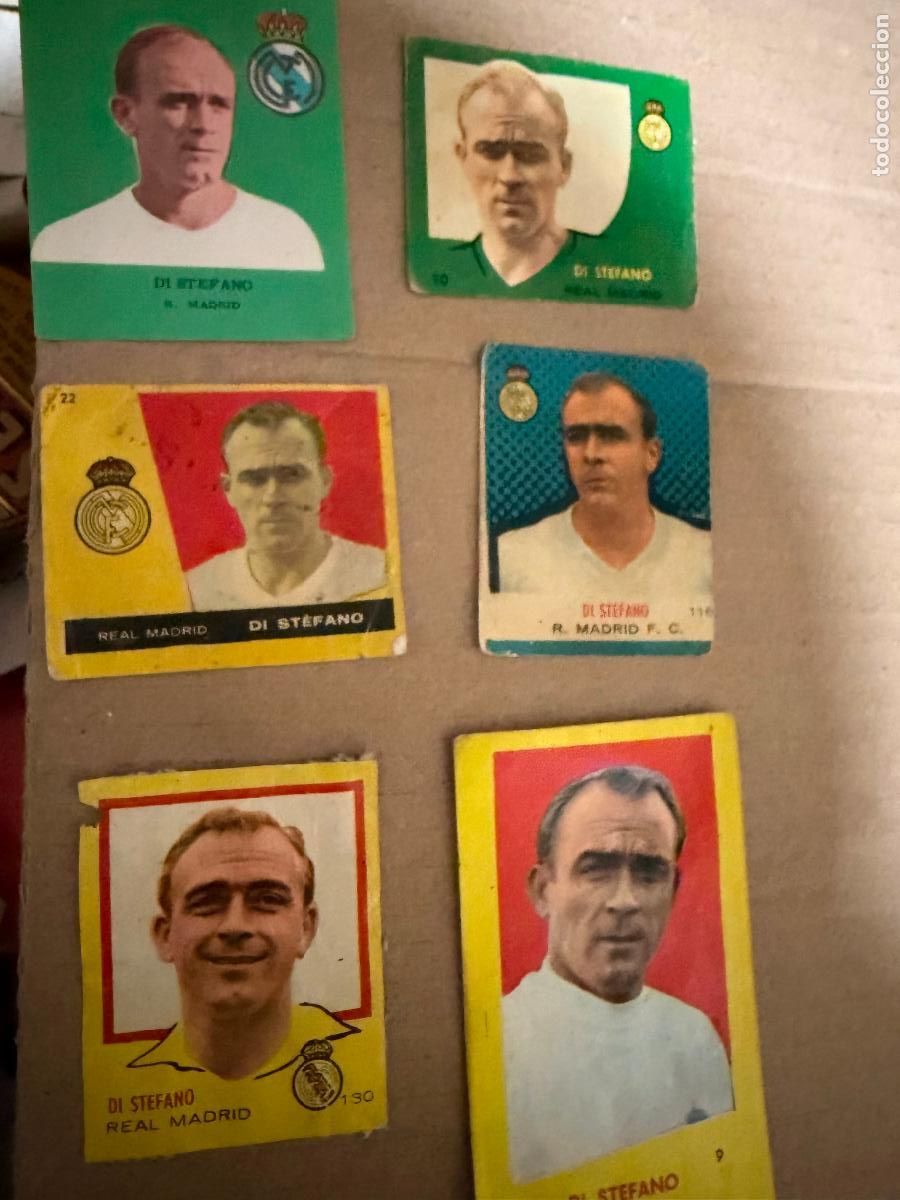 Cromos de f&uacute;tbol: Lote de cromos di stefano a&ntilde;os 50/60