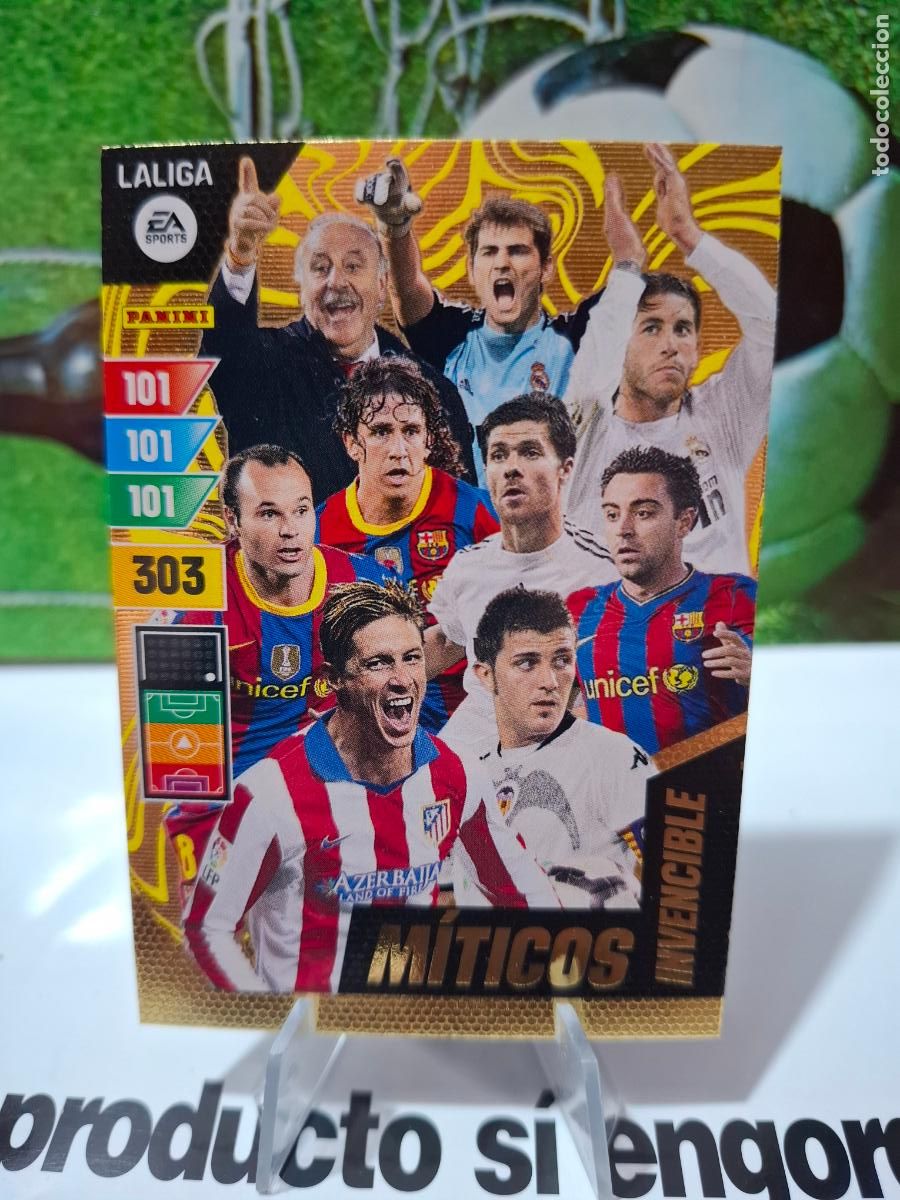 Cromos de f&uacute;tbol: M&Iacute;TICOS INVENCIBLES LIGA 23 24 ADRENALYN XL 2023 2024 CAMPEONES MUNDIAL 2010 WORLD CUP