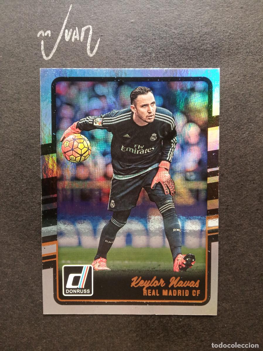Cromos de f&uacute;tbol: N&ordm; 142 HOLOGRAPHIC KEYLOR NAVAS REAL MADRID COSTA RICA ⚽ PANINI &reg; DONRUSS FIFA 2016 2017 LIGA 16 17