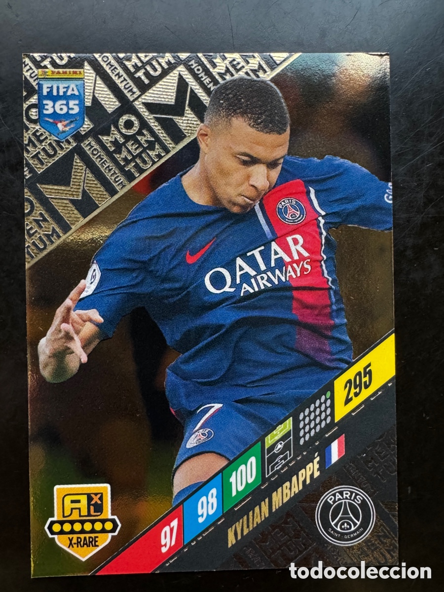 Cromos de f&uacute;tbol: Mbapp&eacute; Momentum PSG Adrenalyn FIFA 2024