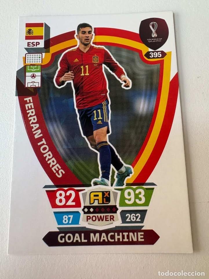 Cromos de f&uacute;tbol: Carta Ferr&aacute;n Torres Goal Machine Espa&ntilde;a Mundial Qatar 2022 Adrenalyn