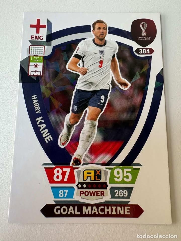 Cromos de f&uacute;tbol: Carta Kane Goal Machine Inglaterra Mundial Qatar 2022 Adrenalyn