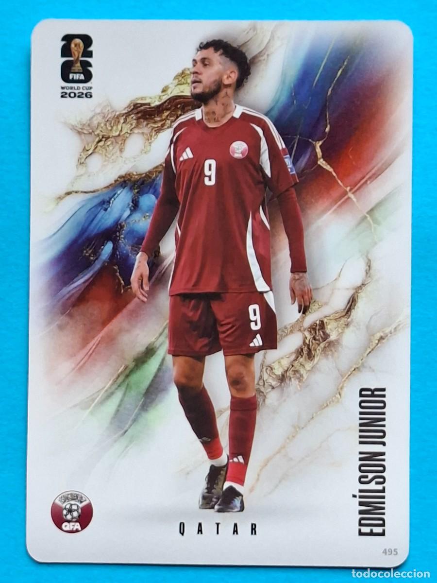 Cromos de f&uacute;tbol: Coalition #495 EDM&Iacute;LSON JUNIOR (Qatar) - PANINI KAYOU (China) FIFA World Cup 2026