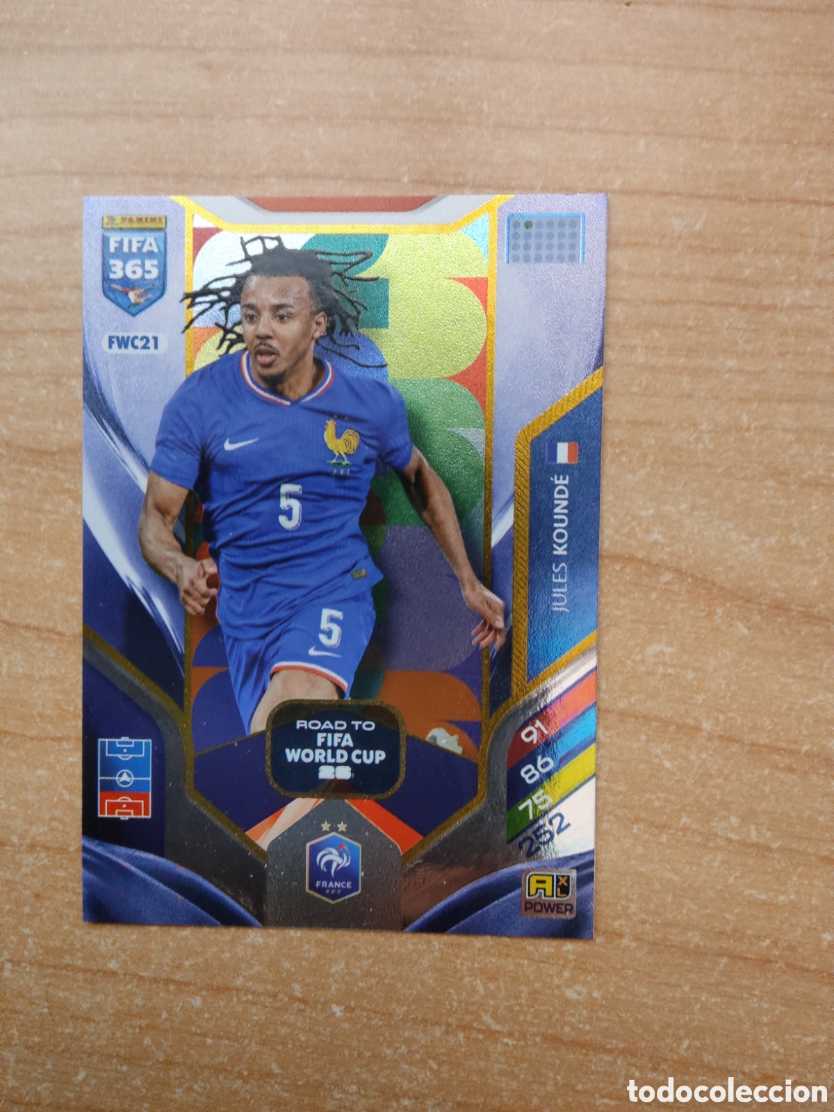 Cromos de f&uacute;tbol: FWC21 JULES KOUNDE FRANCIA ROAD TO FIFA WORLD CUP FIFA 365 ADRENALYN 2026