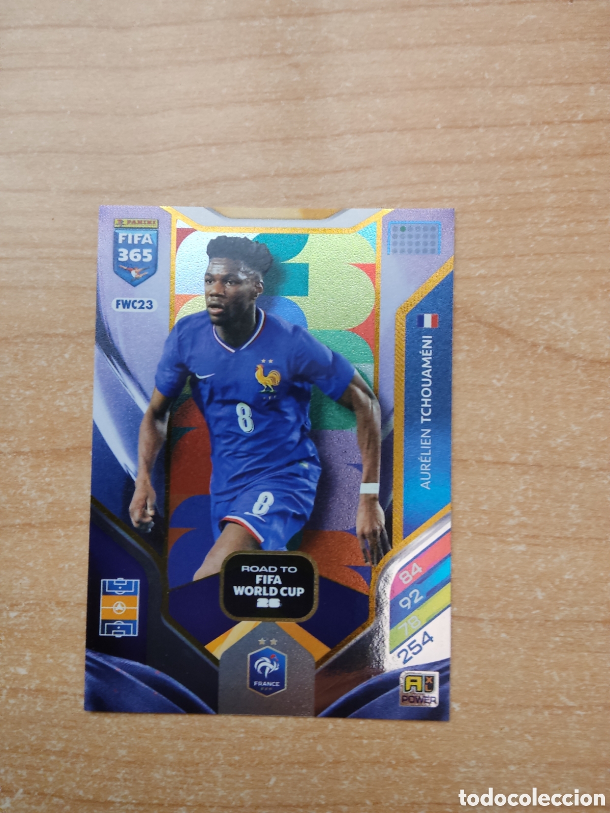 Cromos de f&uacute;tbol: FWC23 AURELIEN TCHOUAMENI FRANCIA ROAD TO FIFA WORLD CUP FIFA 365 ADRENALYN 2026