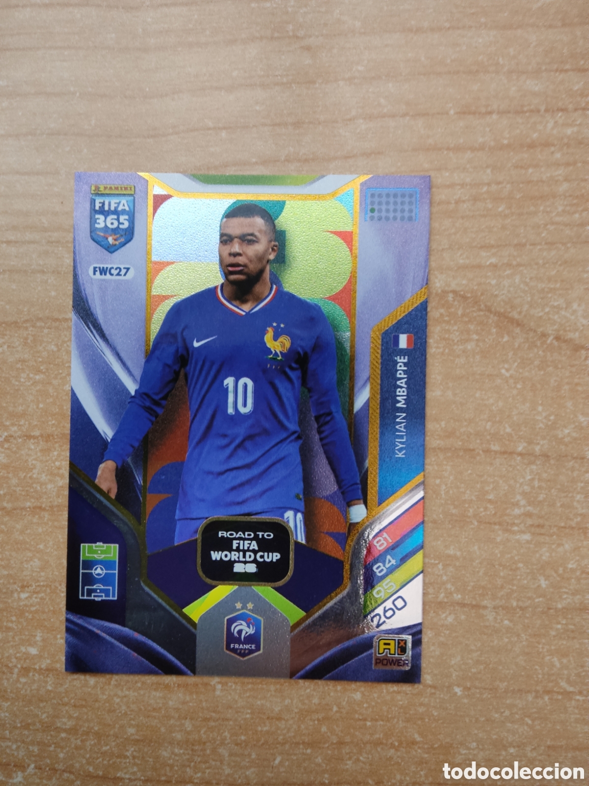 Fu&szlig;ball-Sticker: FWC27 KYLIAN MBAPPE FRANCIA ROAD TO FIFA WORLD CUP FIFA 365 ADRENALYN 2026