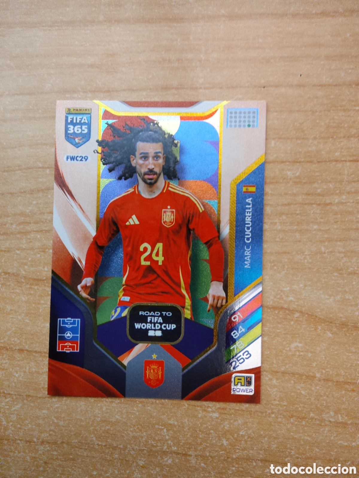 Cromos de f&uacute;tbol: FWC29 MARC CUCURELLA ESPA&Ntilde;A ROAD TO FIFA WORLD CUP FIFA 365 ADRENALYN 2026