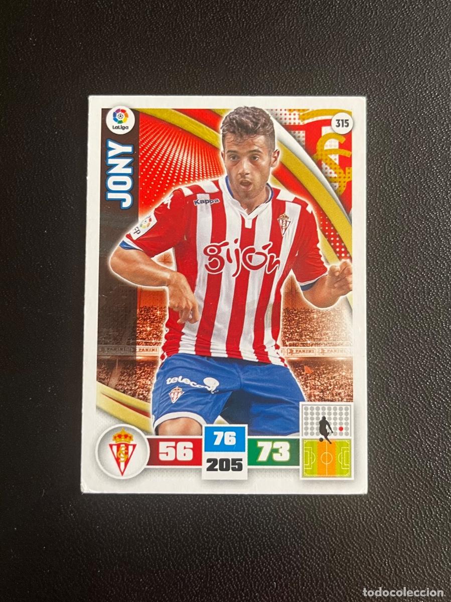 Cromos de f&uacute;tbol: 315 JONY REAL SPORTING DE GIJ&Oacute;N ADRENALYN 2015 2016 CROMO PANINI LA LIGA 15 16
