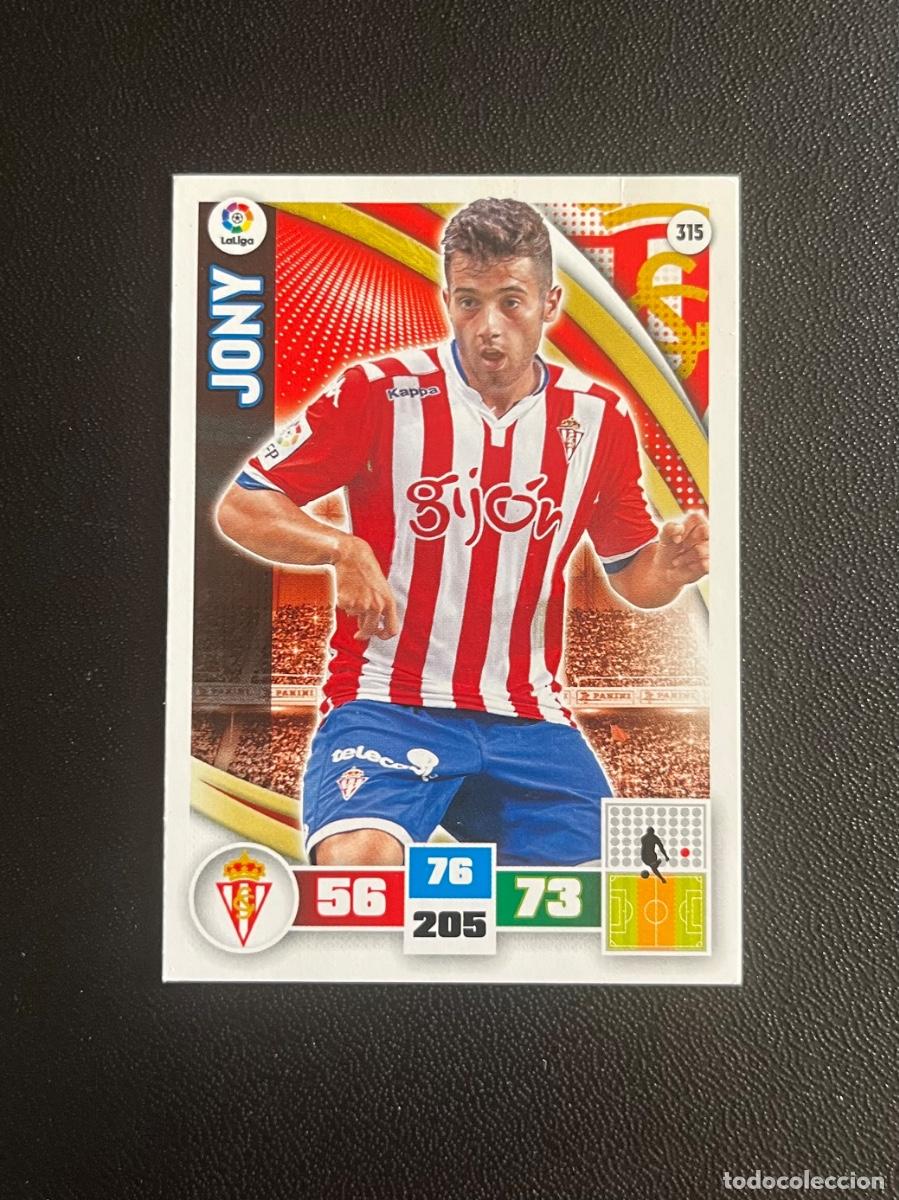 Cromos de f&uacute;tbol: 315 JONY REAL SPORTING DE GIJ&Oacute;N ADRENALYN 2015 2016 CROMO PANINI LA LIGA 15 16