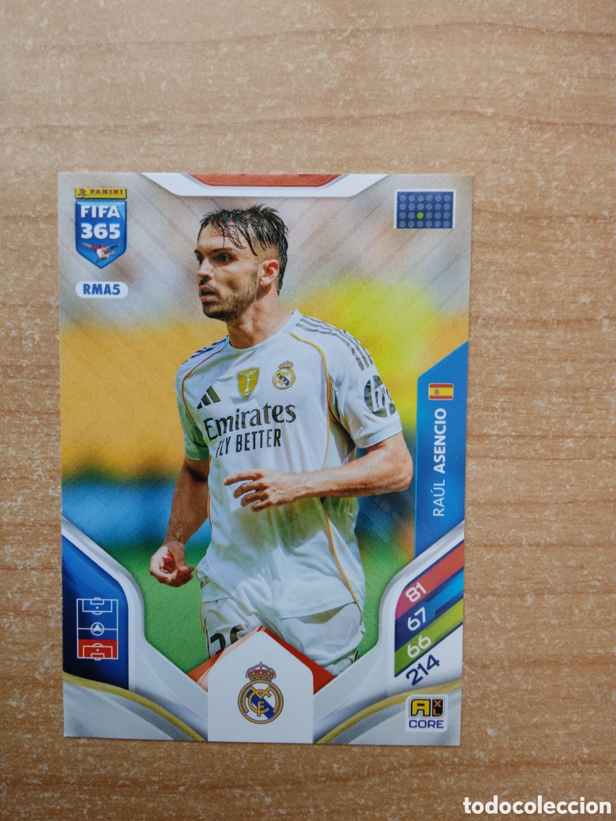 Cromos de f&uacute;tbol: RMA5 RAUL ASENCIO REAL MADRID FIFA 365 ADRENALYN 2026