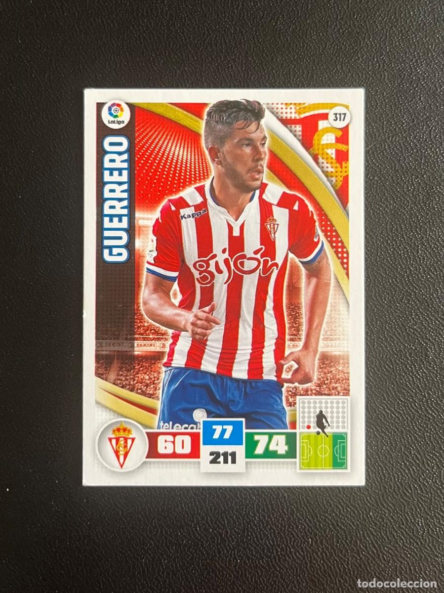 Cromos de f&uacute;tbol: 317 GUERRERO REAL SPORTING DE GIJ&Oacute;N ADRENALYN 2015 2016 CROMO PANINI LA LIGA 15 16