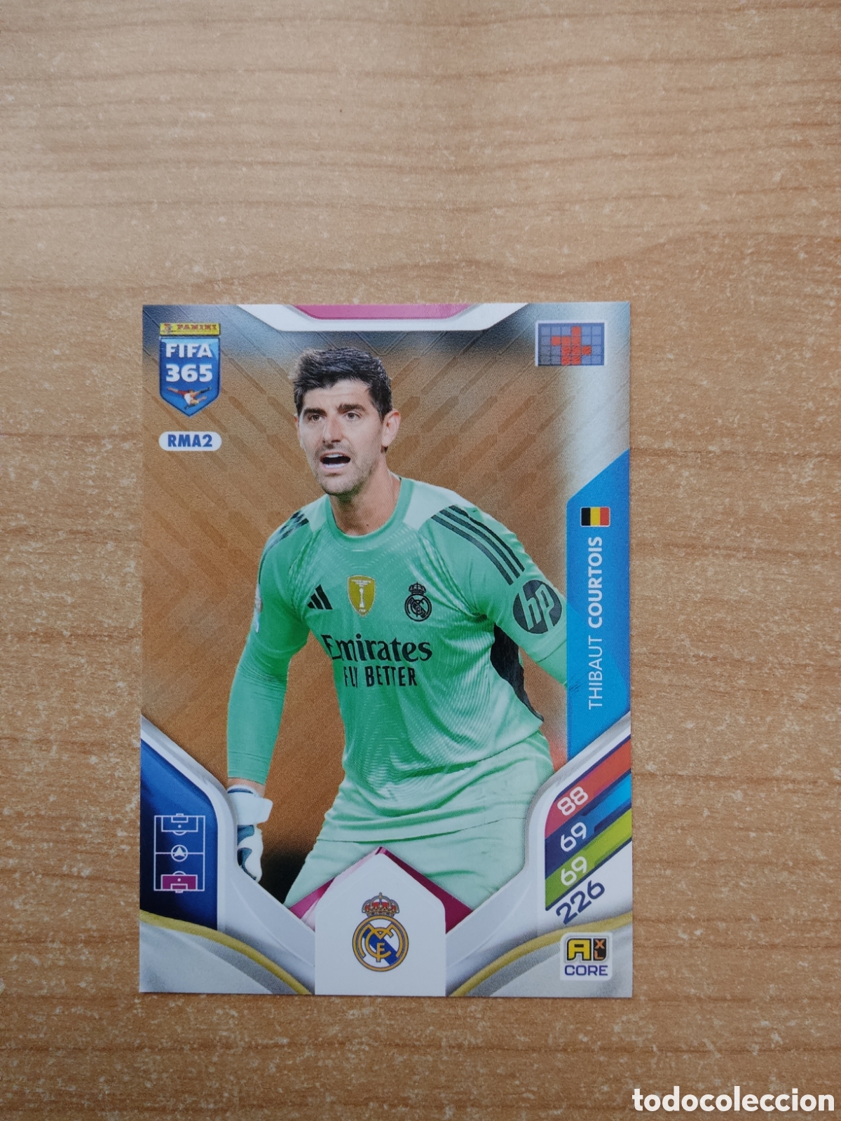 Cromos de f&uacute;tbol: RMA2 THIBAUT COURTOIS REAL MADRID FIFA 365 ADRENALYN 2026