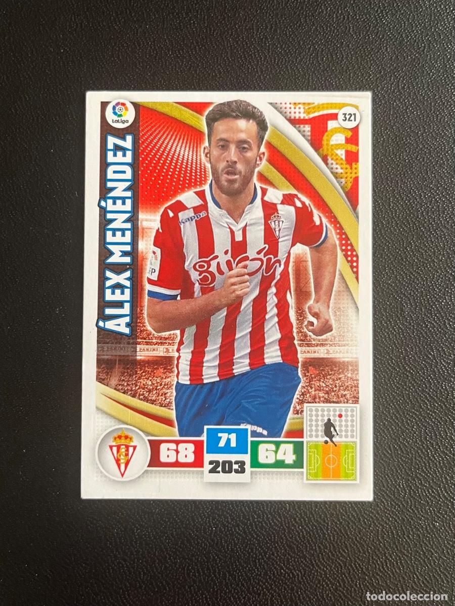 Cromos de f&uacute;tbol: 321 &Aacute;LEX MEN&Eacute;NDEZ REAL SPORTING DE GIJ&Oacute;N ADRENALYN 2015 2016 CROMO PANINI LA LIGA 15 16