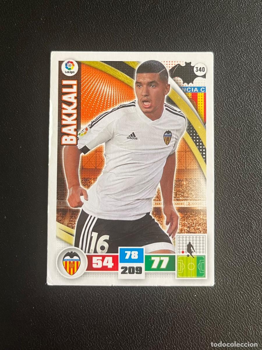 Cromos de f&uacute;tbol: 340 BAKKALI VALENCIA CF ADRENALYN 2015 2016 CROMO PANINI LA LIGA 15 16