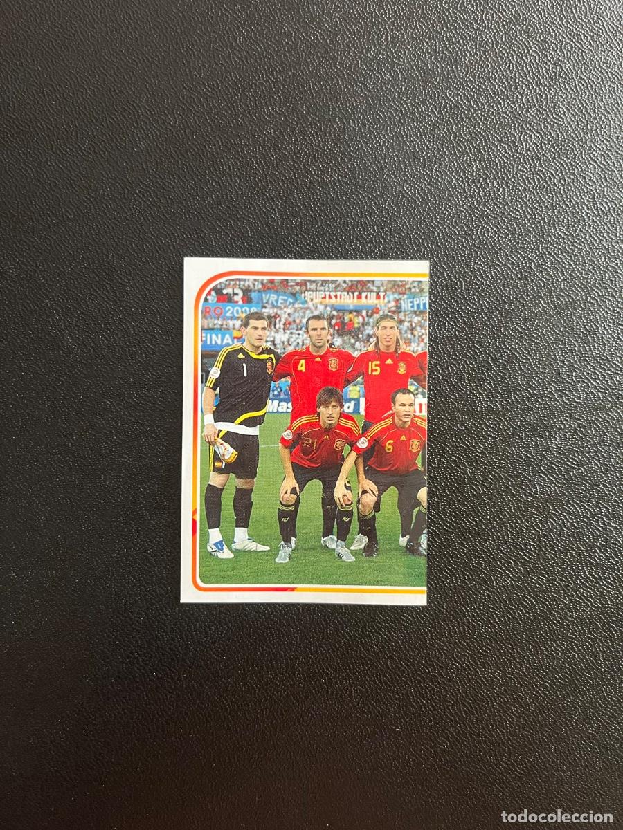 Cromos de f&uacute;tbol: 3 PLANTILLA EQUIPO EUROCOPA 2008 &Aacute;LBUM DE LA SELECCI&Oacute;N PANINI CARREFOYR