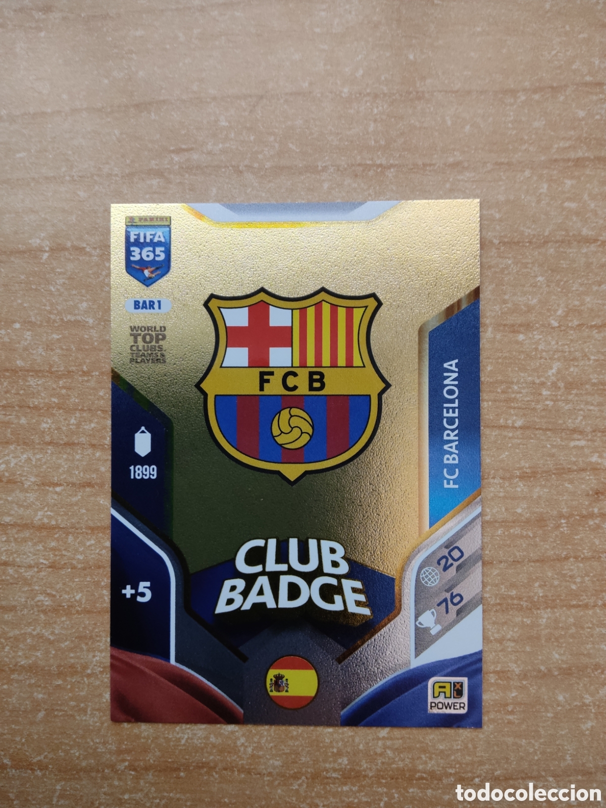 Cromos de f&uacute;tbol: BAR1 ESCUDO BARCELONA CLUB BADGE FIFA 365 ADRENALYN 2026