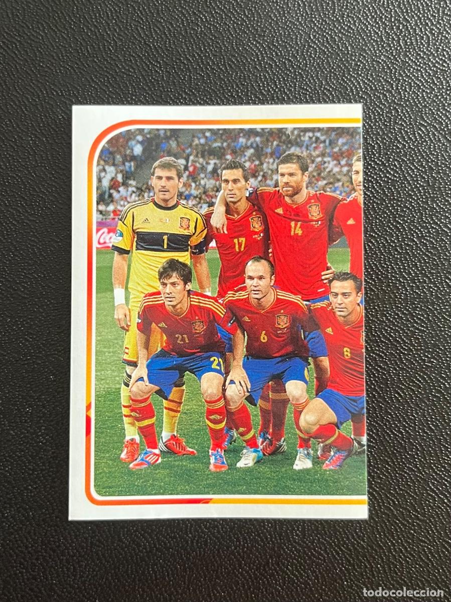 Cromos de f&uacute;tbol: 5 PLANTILLA EQUIPO EUROCOPA 2012 EL &Aacute;LBUM DE LA SELECCI&Oacute;N CROMO PANINI CARREFOUR ESPA&Ntilde;A