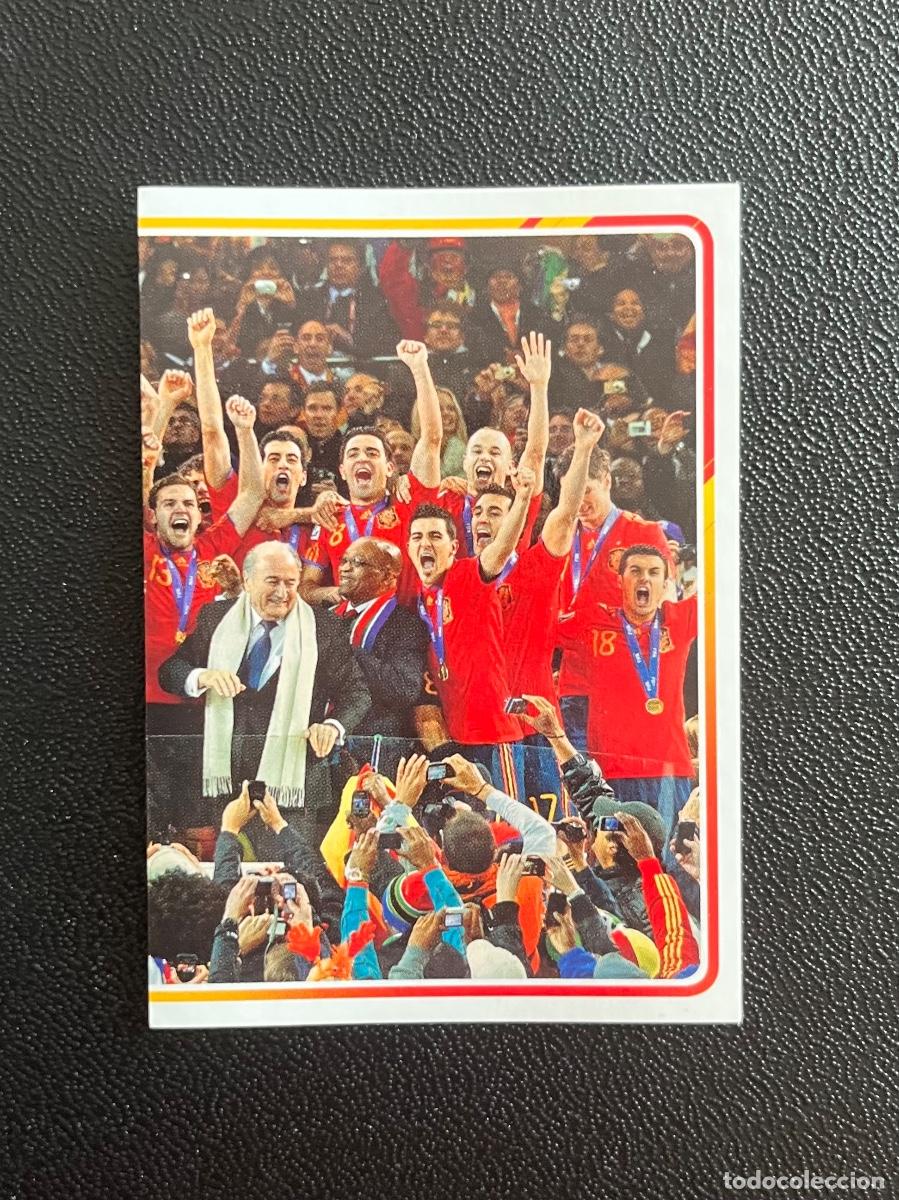 Cromos de f&uacute;tbol: 8 PLANTILLA EQUIPO MUNDIAL CAMPEONES 2010 EL &Aacute;LBUM DE LA SELECCI&Oacute;N CROMO PANINI CARREFOUR ESPA&Ntilde;A