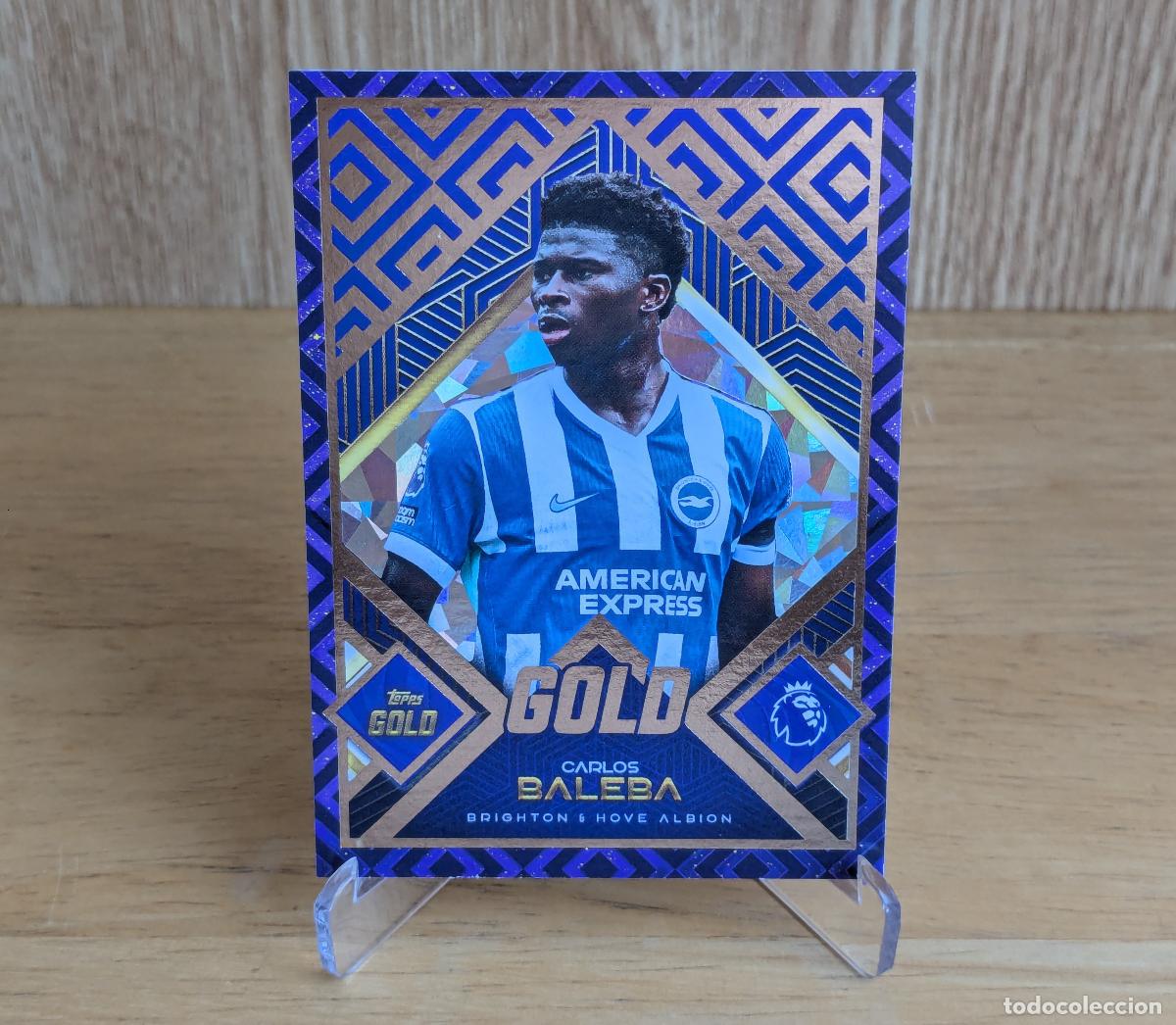 Cromos de f&uacute;tbol: TOPPS PREMIER LEAGUE GOLD 2025-2026 - CARLOS BALEBA - GOLD - BRIGHTON AND HOVE ALBION