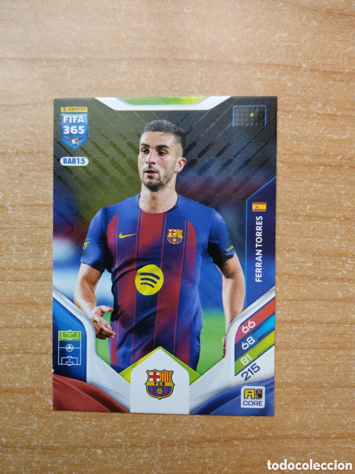 Cromos de f&uacute;tbol: BAR15 FERRAN TORRES BARCELONA FIFA 365 ADRENALYN 2026