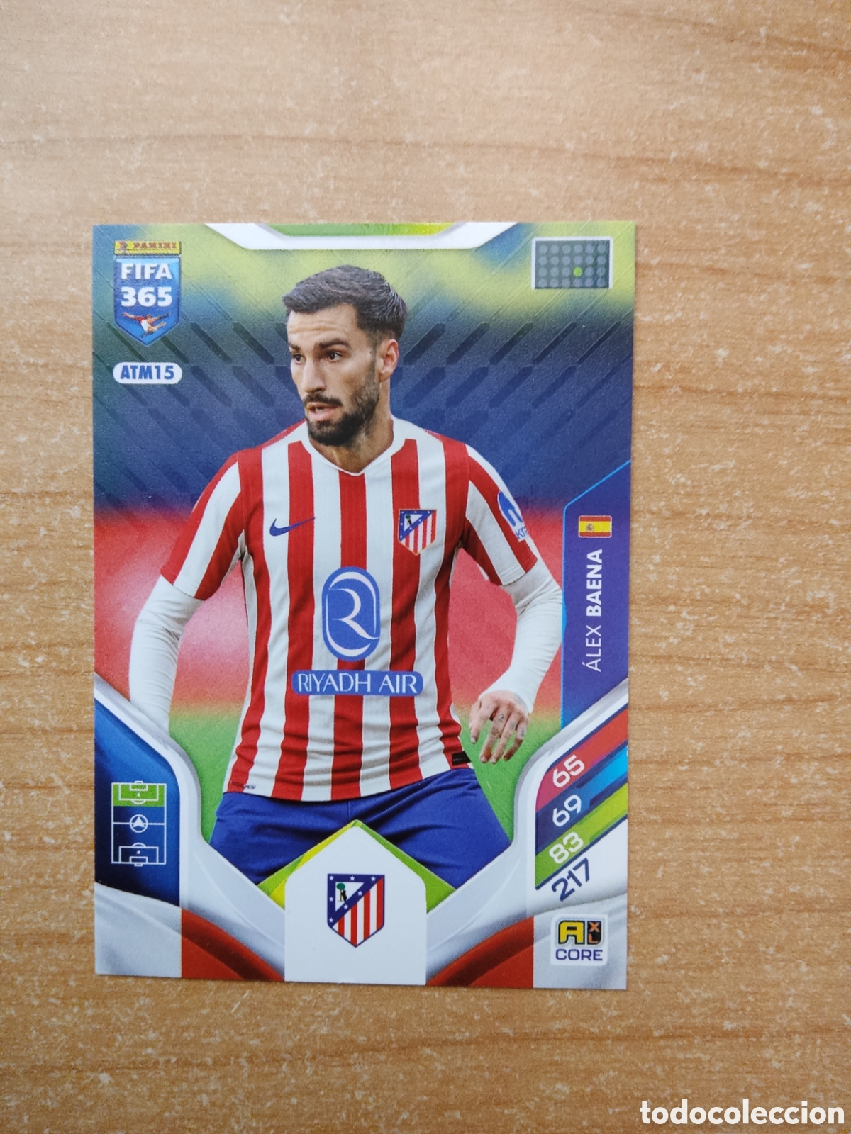Cromos de f&uacute;tbol: ATM15 ALEX BAENA ATLETICO MADRID FIFA 365 ADRENALYN 2026