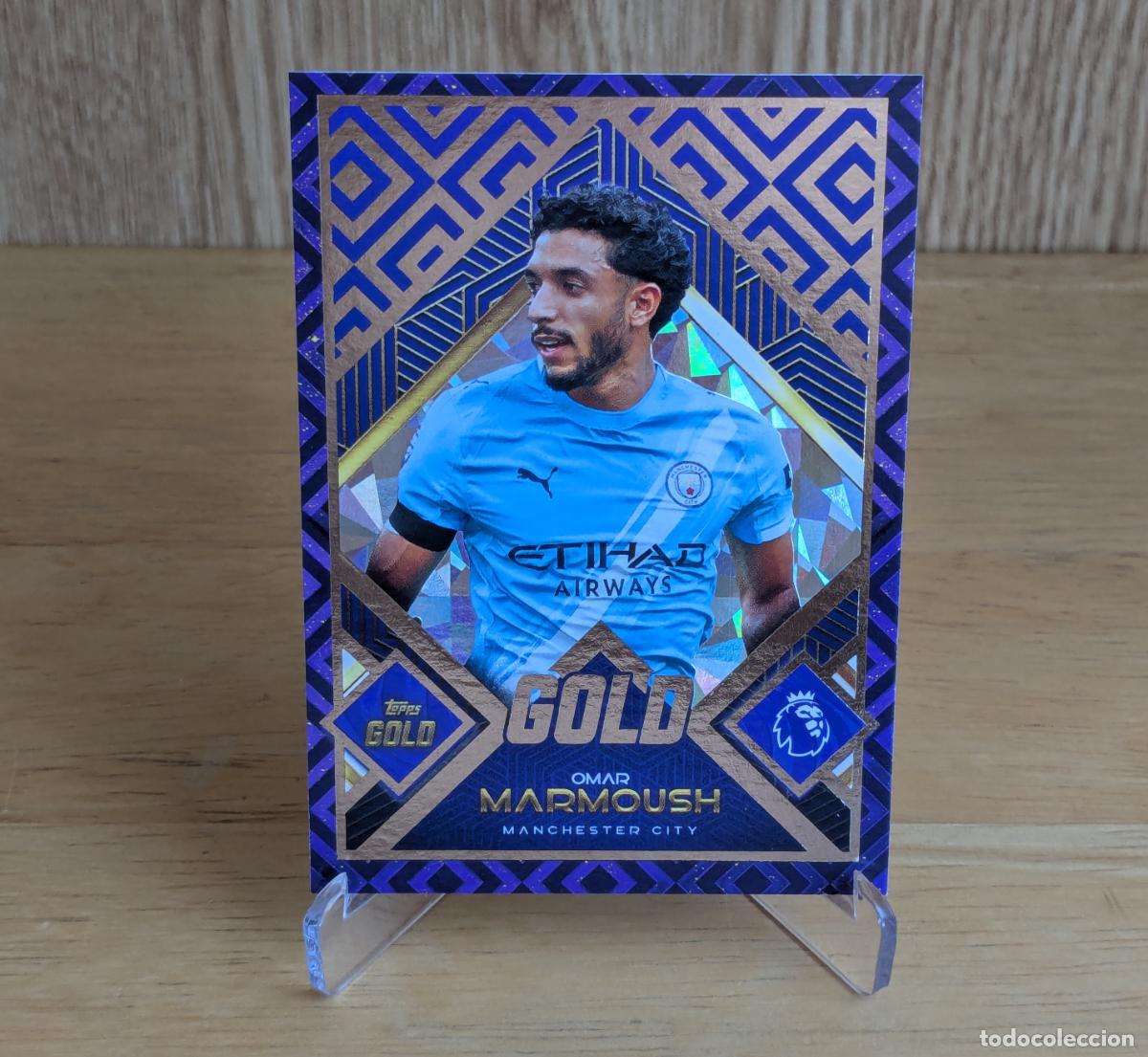 Cromos de f&uacute;tbol: TOPPS PREMIER LEAGUE GOLD 2025-2026 - OMAR MARMOUSH - GOLD - MANCHESTER CITY
