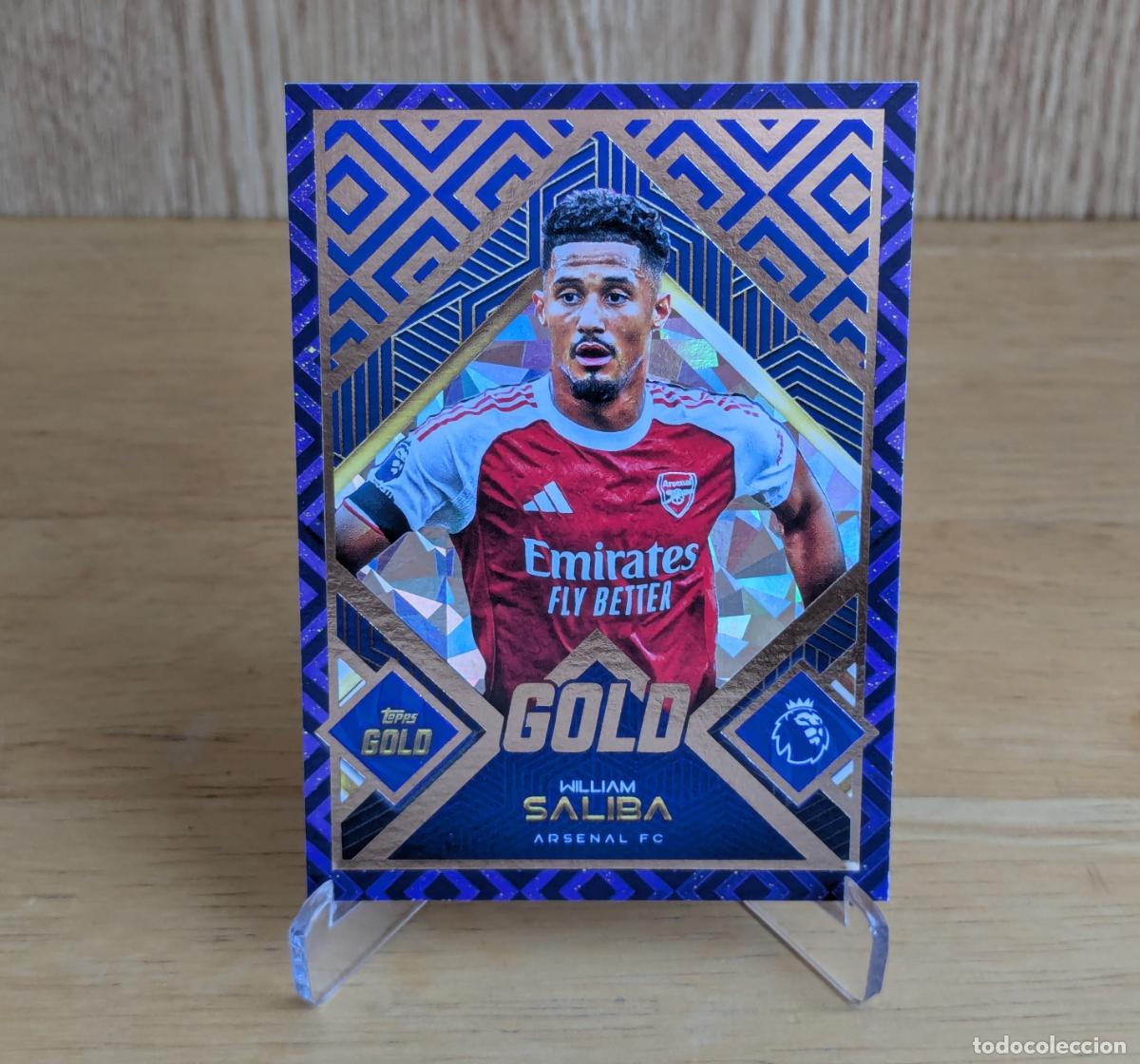 Cromos de f&uacute;tbol: TOPPS PREMIER LEAGUE GOLD 2025-2026 - WILLIAM SALIBA - GOLD - ARSENAL FC