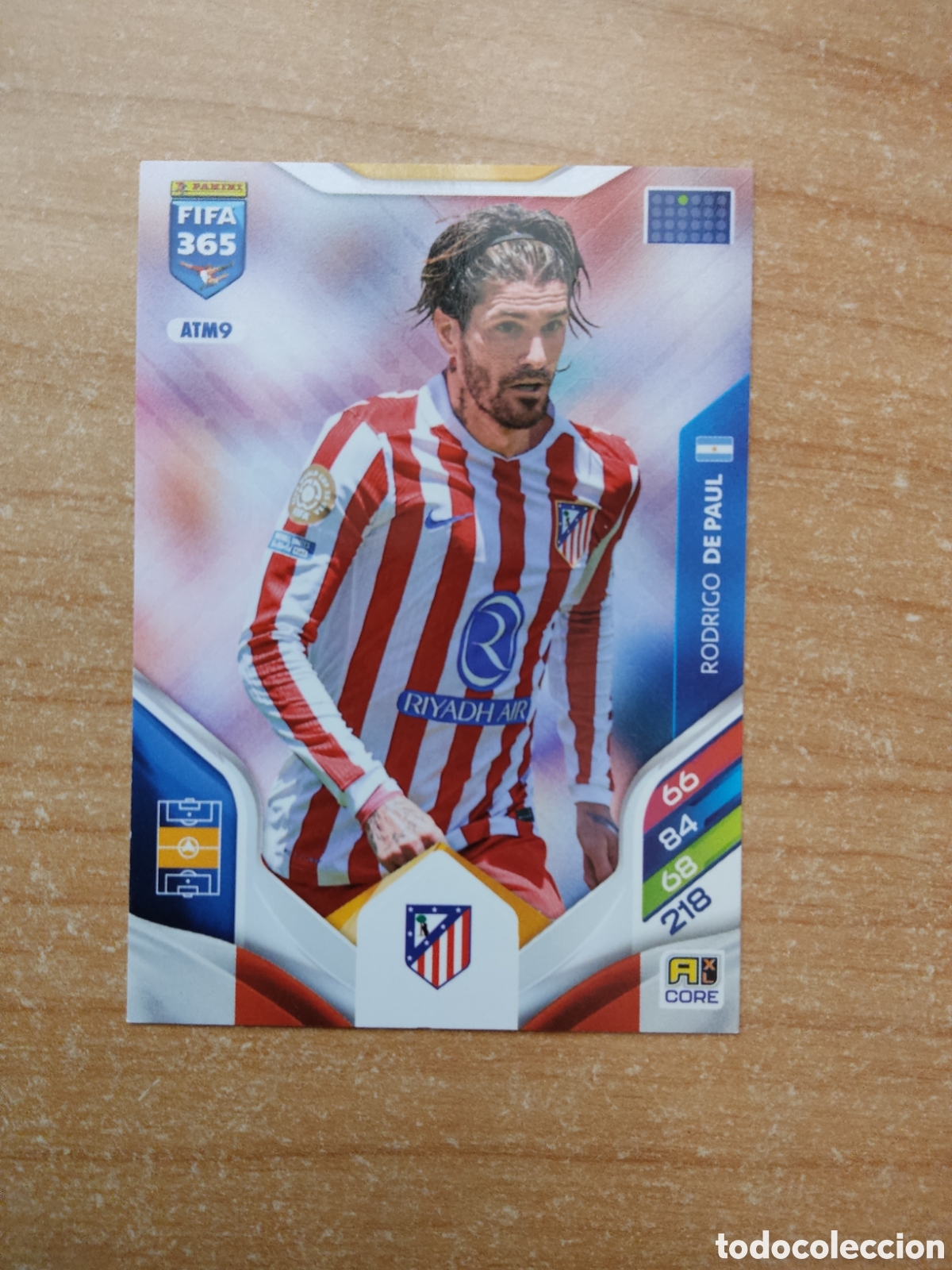 Cromos de f&uacute;tbol: ATM9 RODRIGO DE PAUL ATLETICO MADRID FIFA 365 ADRENALYN 2026