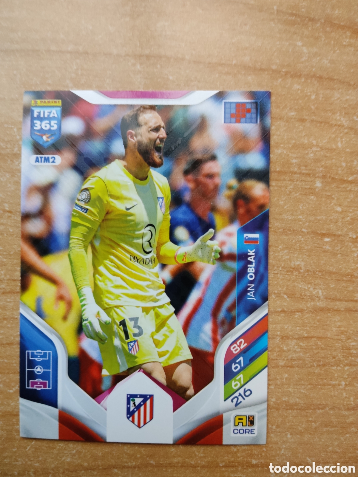 Cromos de f&uacute;tbol: ATM2 JAN OBLAK ATLETICO MADRID FIFA 365 ADRENALYN 2026