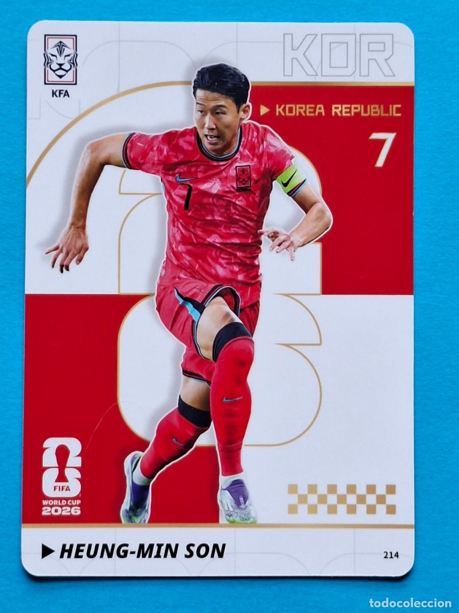 Football Stickers: #214 HEUNG-MIN SON (Korea Republic) - PANINI KAYOU (China) FIFA World Cup 2026
