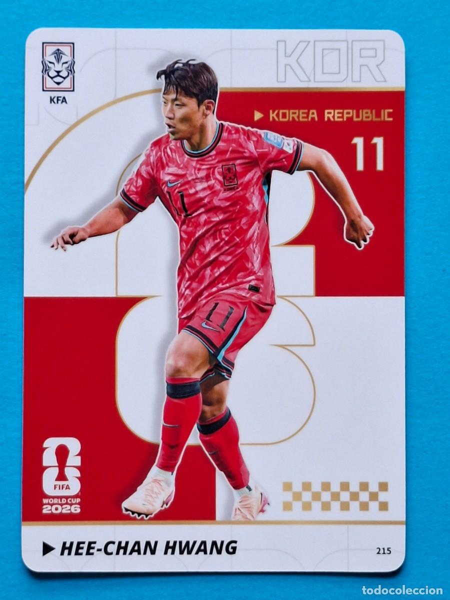Football Stickers: #215 HEE-CHAN HWANG (Korea Republic) - PANINI KAYOU (China) FIFA World Cup 2026