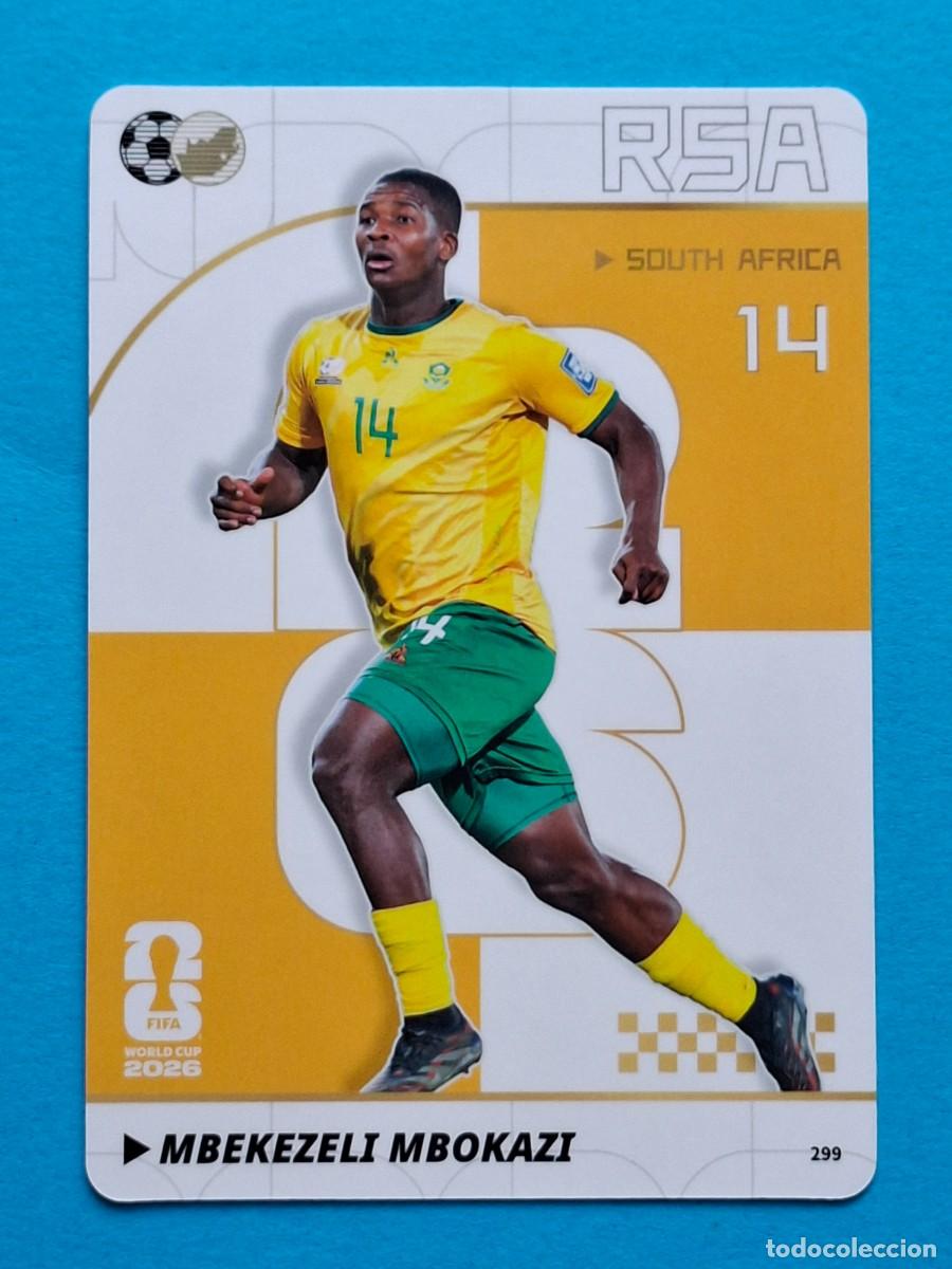 Fu&szlig;ball-Sticker: #299 MBEKEZELI MBOKAZI (South Africa) - PANINI KAYOU (China) FIFA World Cup 2026