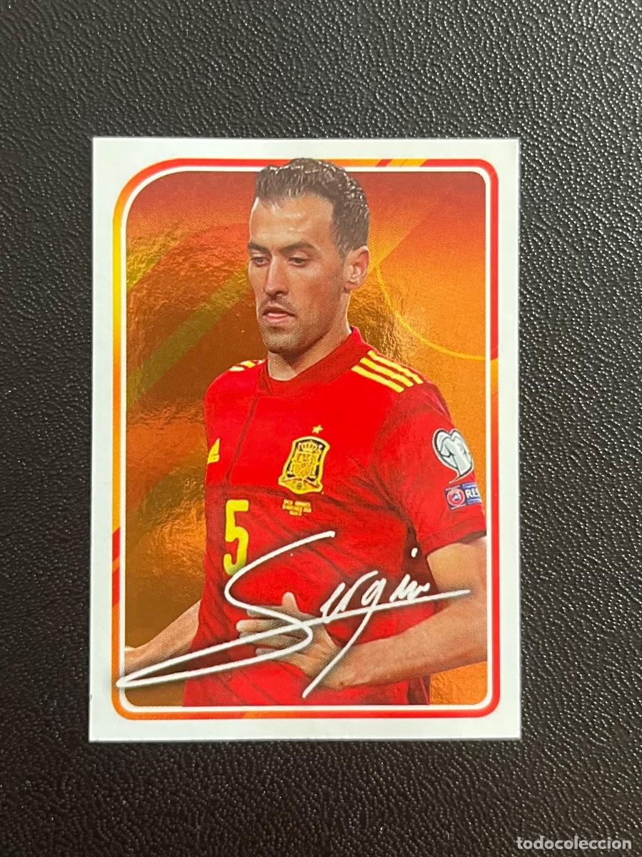 Cromos de f&uacute;tbol: 44 SERGIO BUSQUETS FIRMA AUT&Oacute;GRAFO EL &Aacute;LBUM DE LA SELECCI&Oacute;N CROMO PANINI CARREFOUR ESPA&Ntilde;A